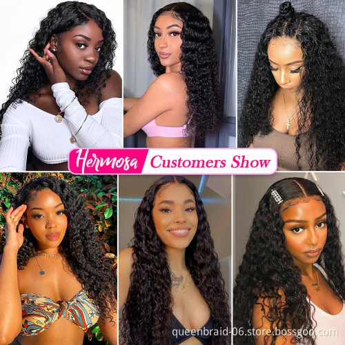 4x4 Lace Front Wigs Human Hair Pre Plucked Hairline Brazilian Curly Human Hair Wigs For Women Lace Closure Wigs with Baby Hair